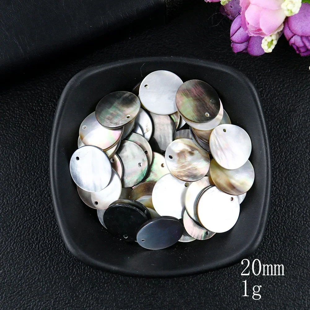2PC 10--60mm Natural Polishing - огляд і ціна Mother Of Pearl Shell Pendant Necklace