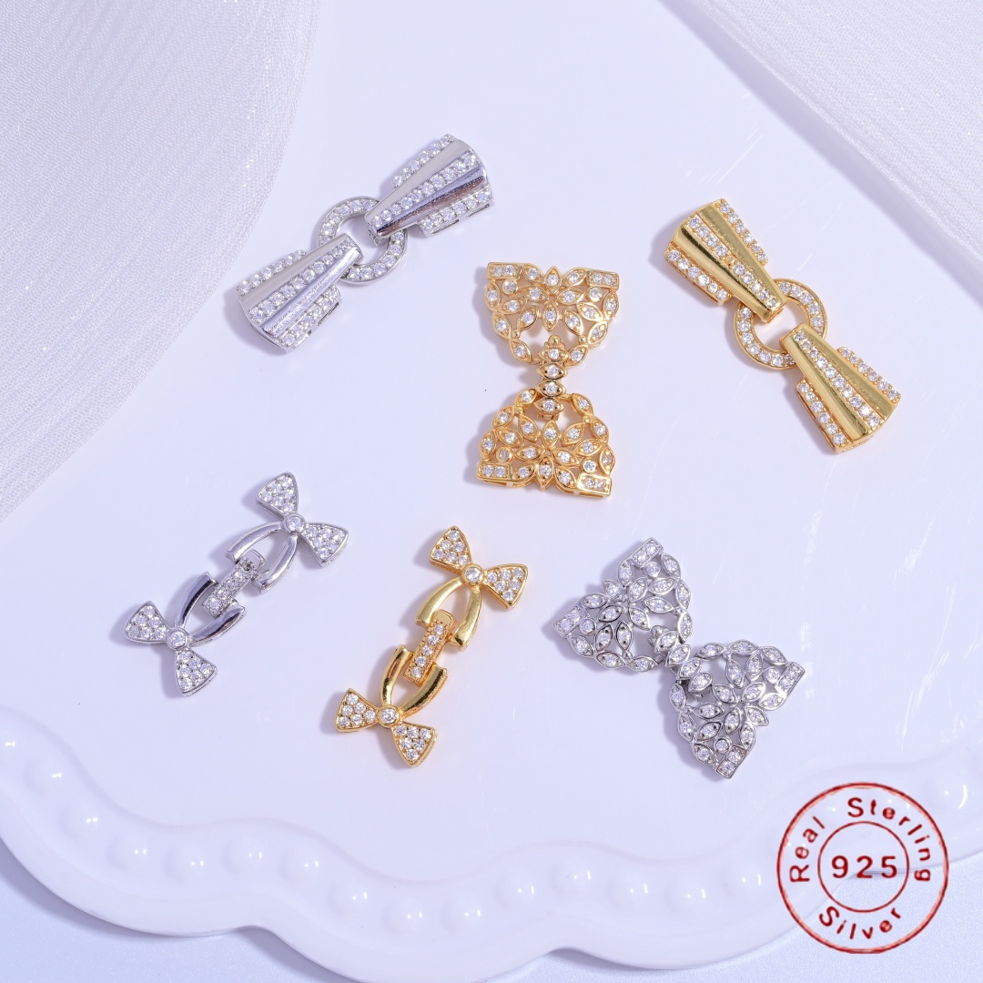 S925 Sterling Silver Multi - r - огляд і ціна Silver Bead Clasps For Pearl Necklace