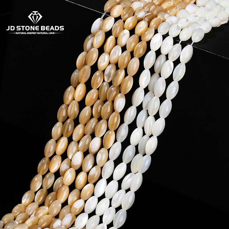7*4mm Natural White Shell Rice - огляд і ціна Mother Of Pearl Shell Pendant Necklace